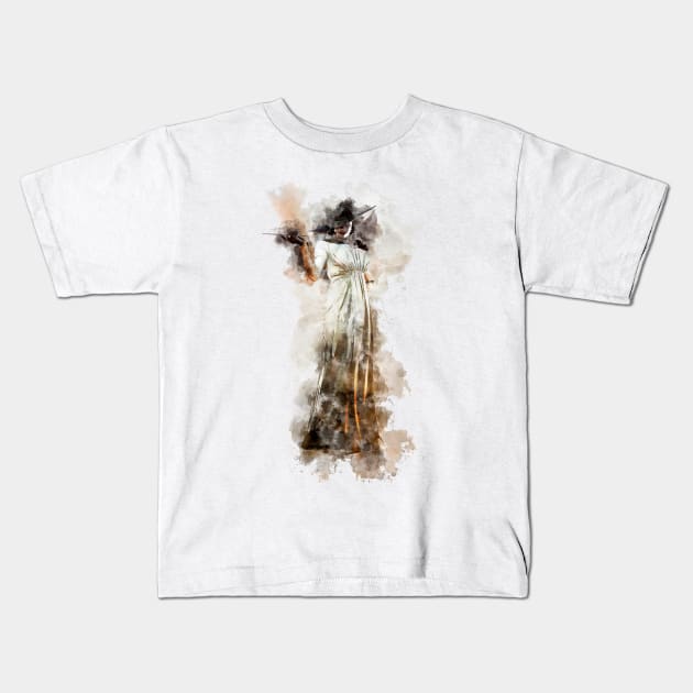 Lady Dimitrescu - RE: Village *watercolor* Kids T-Shirt by Stylizing4You